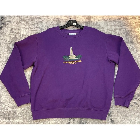 Traditions Collegiate Apparel Other - Vtg Collegiate Apparel Louisiana State Unisex Crewneck Sweatshirt Purple L
